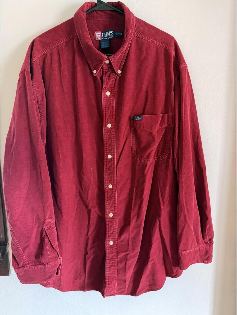 2XL - Men - Chaps Ralph Lauren Corduroy Button Down Shirt